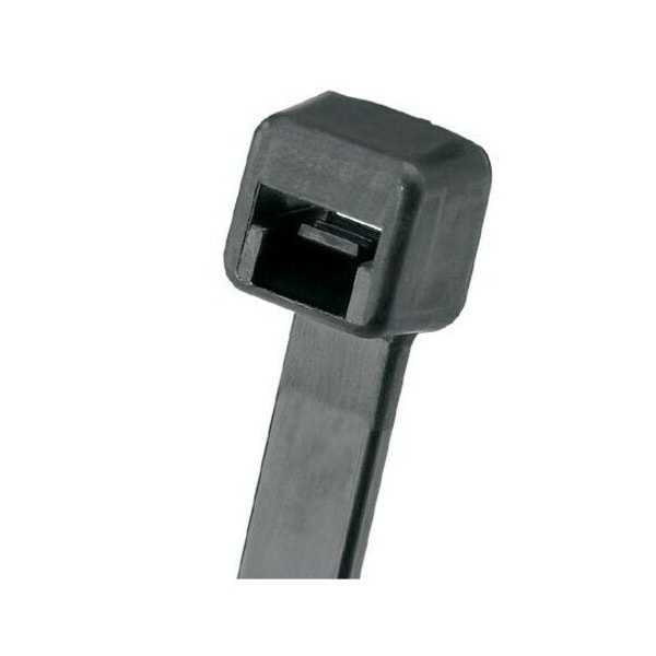 Cable Tie, 7-1/2 in L, 1.88 in Max Bundle Dia., Black, Nylon 6/6, 50 lb Strength, 1000 PK